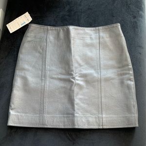 Girls Saguaro Genuine leather Gray skirt